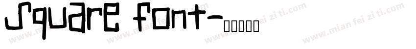 square font字体转换